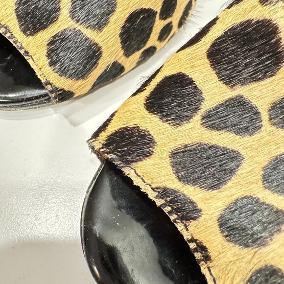 Boutique 9 Animal Print Black Open Toe Pumps - Size 8 - Excellent Condition - Picture 9 of 10